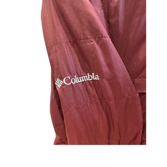 Columbia Jacket Women MED Burgundy Omni Heat Quilted Insulated Puffer Full Zip - Picture 5 of 8